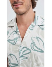 ENZO-114-03 Chemisette sensation soie en Digital prints