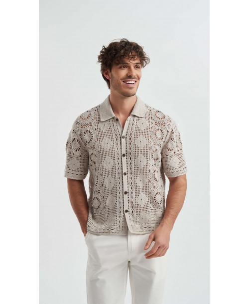 LB-2025-02 Chemisette brodée en coton