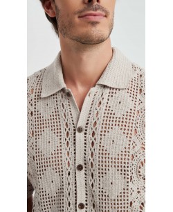 LB-2025-02 Chemisette brodée en coton