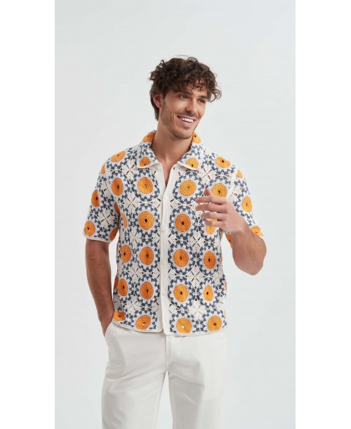 LB-2025-07 Chemisette brodée en coton