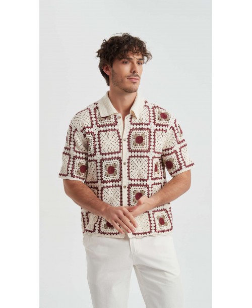 LB-2025-10 Chemisette brodée en coton