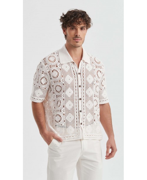 LB-2025-11 Chemisette brodée en coton
