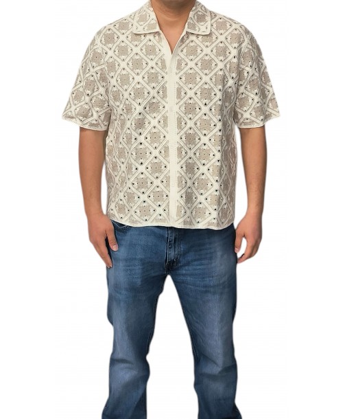 LB-2025-12 Chemisette brodée en coton