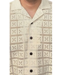 LB-2025-17 Chemisette brodée en coton