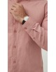 LIN-30-06 Chemise vieux rose en lin