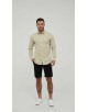 LIN-30-11 Chemise jaune en lin