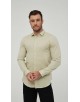 LIN-30-11 Chemise jaune en lin