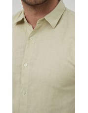 LIN-30-11 Chemise jaune en lin
