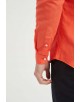 LIN-30-215 Chemise orange en lin