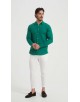 LIN-30-218 Chemise verte en lin