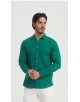 LIN-30-218 Chemise verte en lin