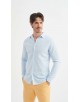 LIN-30-22 Chemise ciel en lin