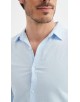 LIN-30-22 Chemise ciel en lin