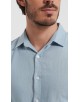 LIN-30-220 Chemise gris elephant en lin