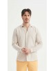 LIN-30-23 Chemise beige en lin