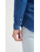 LIN-30-28 Chemise bleu en lin