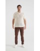 PC-8012-1 Polo 100% coton en maille - Écru