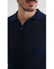 PC-8012-2 Polo 100% coton en maille - Marine