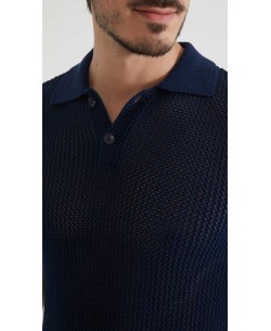 PC-8012-2 Knit polo 100% coton - Navy