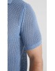 PC-8012-3 Polo 100% coton en maille - Bleu