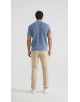 PC-8012-3 Polo 100% coton en maille - Bleu