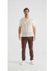 PC-8013-1 Polo 100% coton en maille - Écru
