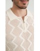 PC-8013-1 Polo 100% coton en maille - Écru