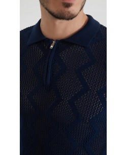 PC-8013-2 Knit polo 100% coton - Navy