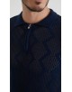 PC-8013-2 Polo 100% coton en maille - Marine