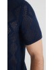 PC-8013-2 Polo 100% coton en maille - Marine