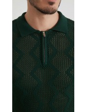 PC-8013-3 Polo 100% coton en maille - Vert kaki