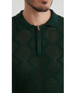 PC-8013-3 Knit polo 100% coton - Khaki green
