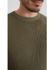 PL-8019-03 Pull col rond 100% coton - Vert