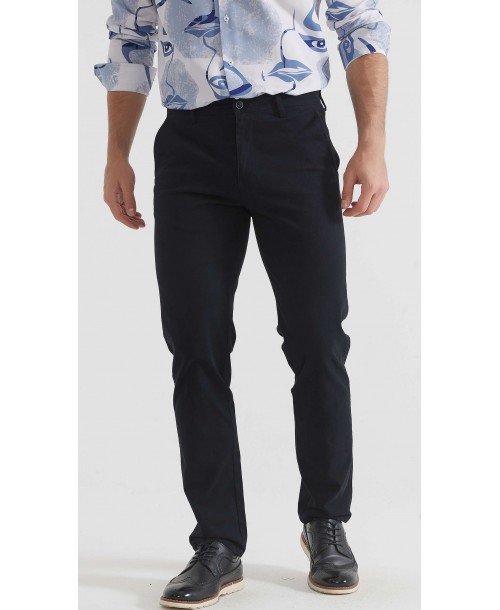 YE-807-22 Chino stretch marine (T38 à T52)