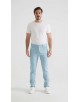 YE-807-27 Chino stretch bleu aqua (T38 à T52)