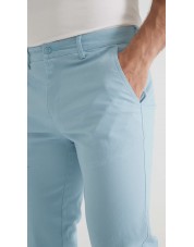 YE-807-27 Chino stretch bleu aqua (T38 à T52)