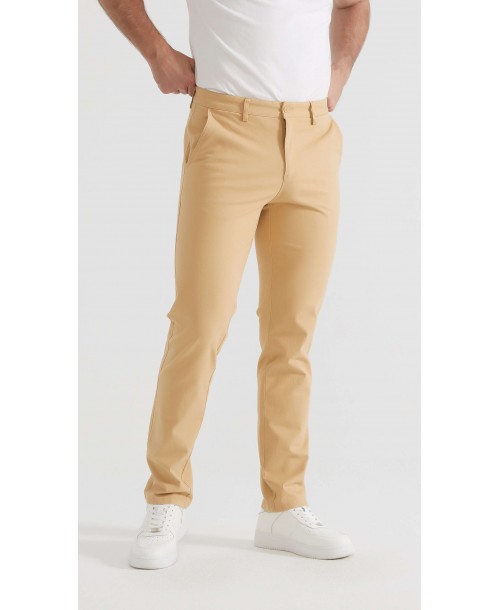 YE-807-29 Chino stretch camel (T38 à T52)