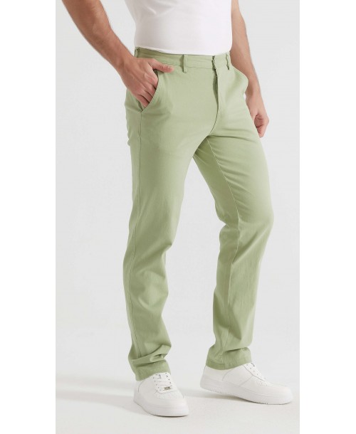 YE-807-30 Chino stretch vert sauge (T38 à T52)