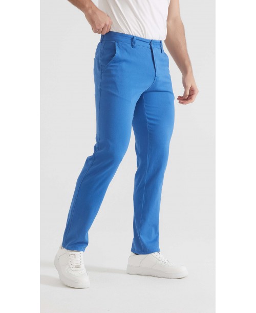 YE-807-31 Chino stretch bleu (T38 à T52)