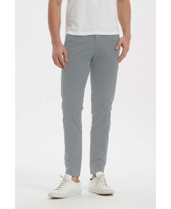 YE-808-3 Pantalon chino stretch slim gris clair  (T38 à T50)