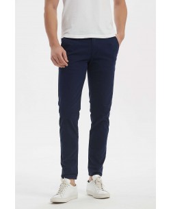 YE-808-5N Navy blue fitted stretch chino pant (T38 to T50)