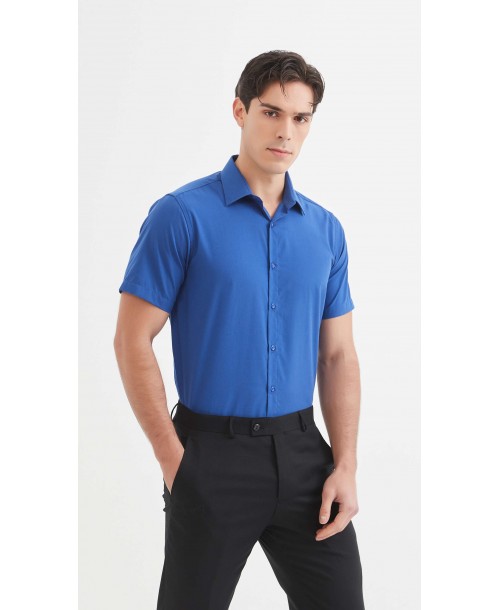 YE-2308 Chemisette bleu roy confort fit