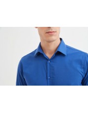 YE-2308 Chemisette bleu roy confort fit