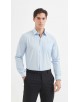 YE-278 Chemise bleu ciel coupe confort
