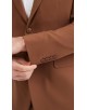 COS-H015 Costume marron choco cintré STRETCH 2 pcs (T46 à T58)