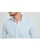 OXF-S03 Chemise bleu ciel en 100% coton oxford royal