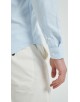 OXF-S03 Chemise bleu ciel en 100% coton oxford royal