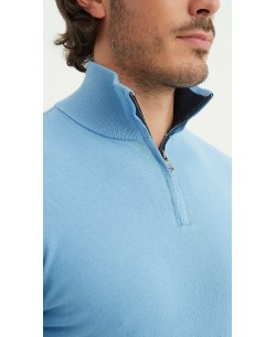 YE-6701-07 Col camionneur coton - Bleu