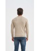 YE-6745-201 Pull beige chiné col V