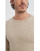 YE-6746-201 Pull col rond - Beige